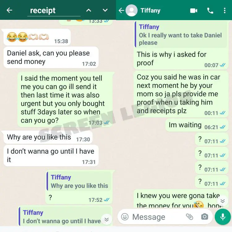 Drama between Ronald Smith and Tiffany Franco