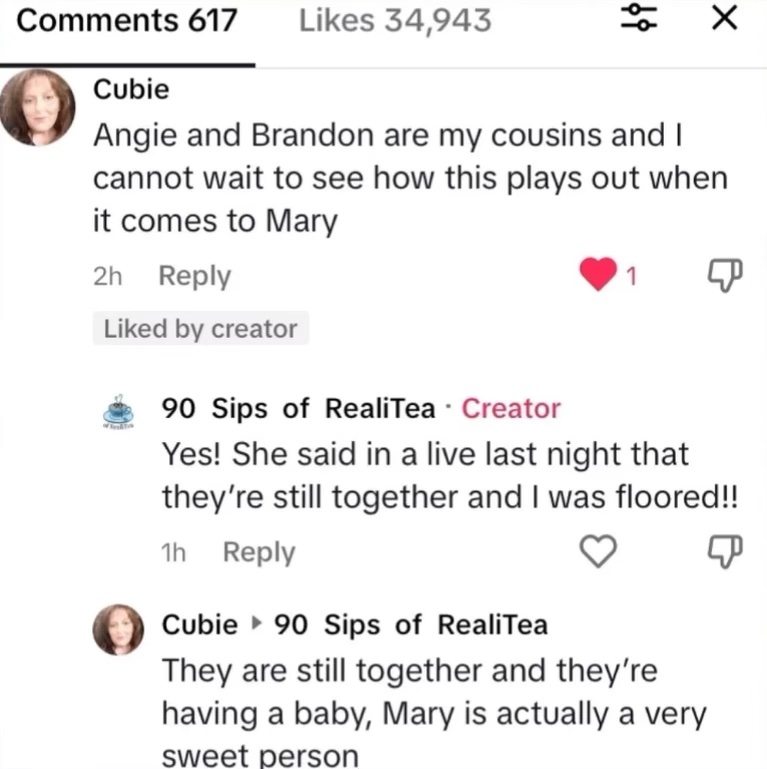 Brandan and Mary married baby